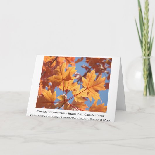 チームワークやる気を起こさせるカ感謝していード秋 サンキューカード (裏面)