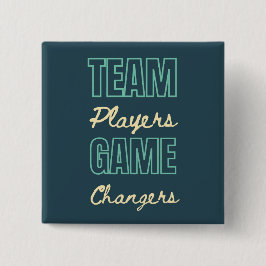 チームワークやる気を起こさせるス企業のスタッフオフィス 缶バッジ