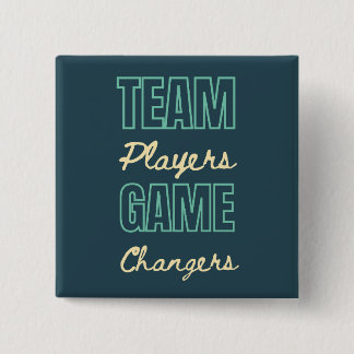 チームワークやる気を起こさせるス企業のスタッフオフィス 缶バッジ