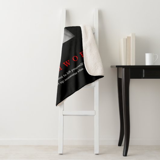 チームワークやる気を起こさせる感動的引用文手 シェルパブランケット (インサイチュ)