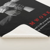 チームワークやる気を起こさせる感動的引用文手 シェルパブランケット (3/4)