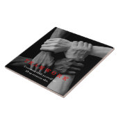 チームワークやる気を起こさせる感動的引用文手 タイル (側面)