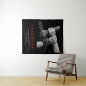 チームワークやる気を起こさせる感動的引用文手 タペストリー (インサイチュ(横))