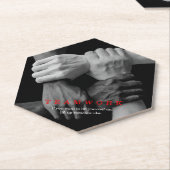 チームワークやる気を起こさせる感動的引用文手 ペーパーコースター (アングル)