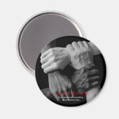 チームワークやる気を起こさせる感動的引用文手 マグネット (正面/裏面)