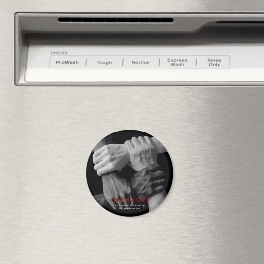 チームワークやる気を起こさせる感動的引用文手 マグネット (インサイチュ (食洗機))