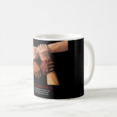 チームワークやる気を起こさせる感動的引用文 コーヒーマグカップ (正面右)