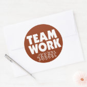 チームワークやる気を起こさせる ラウンドシール (封筒)