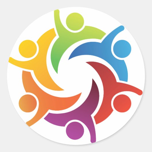 チームワークステッカー – SRF ラウンドシール (正面)