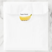 チームワークバナナ&アリおもしろい- ラウンドシール (バッグ)