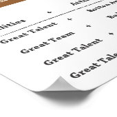 チームワークポスター式 ポスター (角)