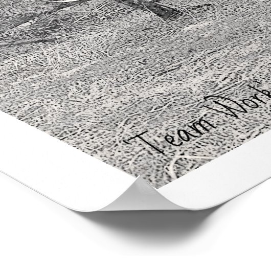 チームワークヴィンテージアートポスター ポスター (角)