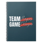 チームワーク会社のビジネスオフィスギフト ノートブック (正面)