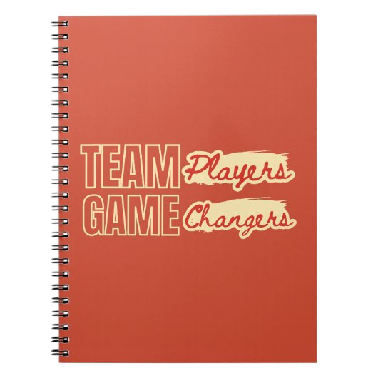 チームワーク会社のビジネスオフィスギフト ノートブック (正面)