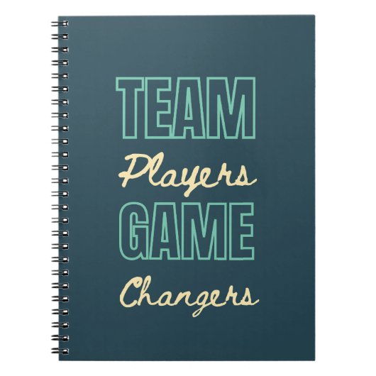 チームワーク会社のビジネスオフィスギフト ノートブック (正面)