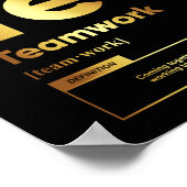 チームワーク定義 |ポスタやる気を起こさせるー ポスター (角)