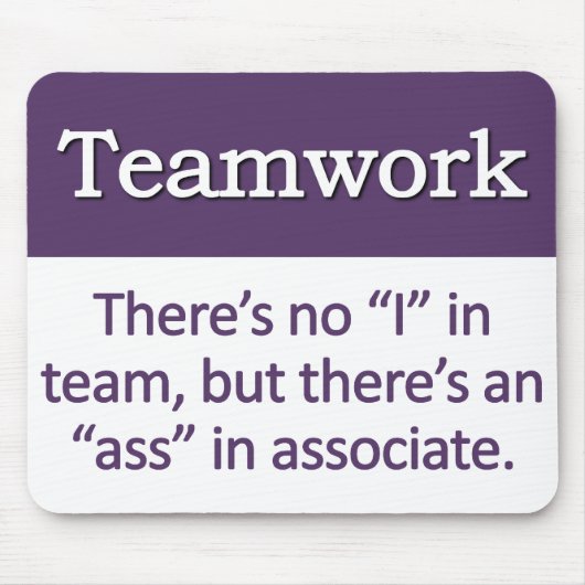 チームワーク定義 マウスパッド (正面)
