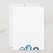 チームワーク従業員の評価カード 招待状 (裏面)