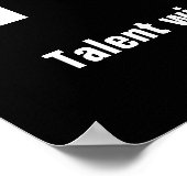 チームワーク感動的引用文やる気を起こさせる ポスター (角)