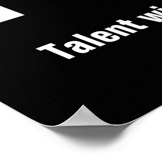 チームワーク感動的引用文やる気を起こさせる ポスター (角)