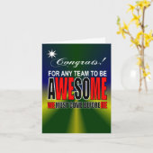 チームワーク最高 カード (黄色い花)