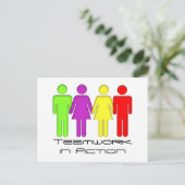 チームワーク来の連携 ポストカード (スタンド正面)