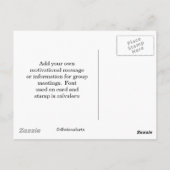 チームワーク来の連携 ポストカード (裏面)