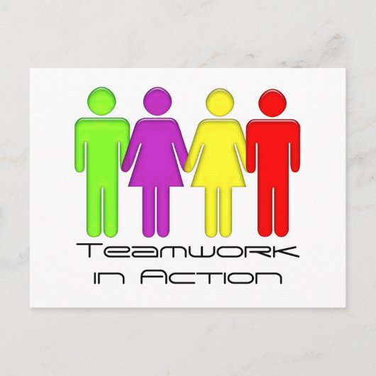 チームワーク来の連携 ポストカード (正面)