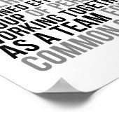 チームワーク組合 ポスター (角)