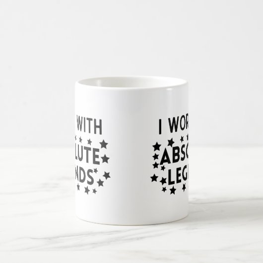 チームワーク絶対伝説を扱う コーヒーマグカップ (中央)