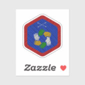 チームワーク賞バッジビニル シール (シート)