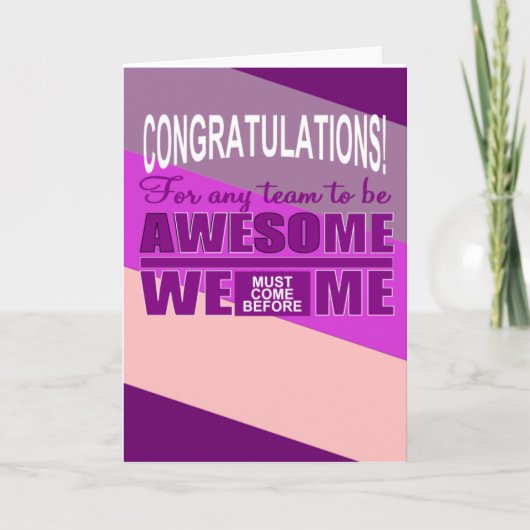 チームワーク カード (正面)