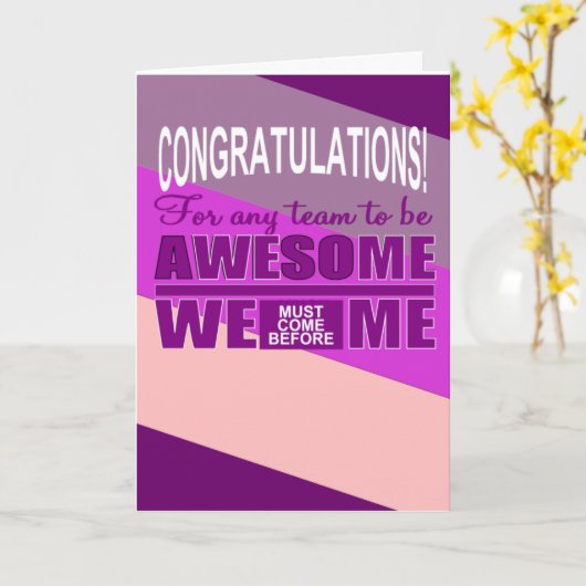 チームワーク カード (黄色い花)