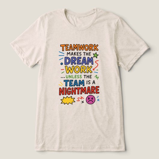 チームワーク トライブレンドTシャツ (デザイン正面)