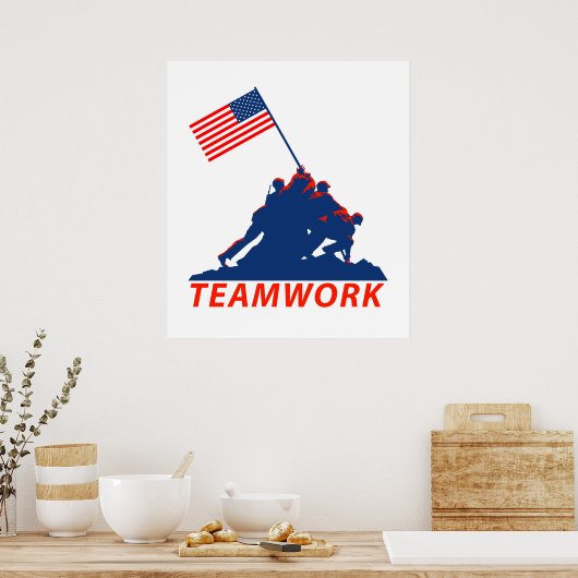 チームワーク ポスター (キッチン)