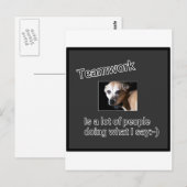 チームワーク ポストカード (正面/裏面)