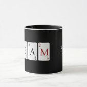 チームワーク。一緒にチームを組んで勝つ。OFFICEマグ マグカップ (中央)