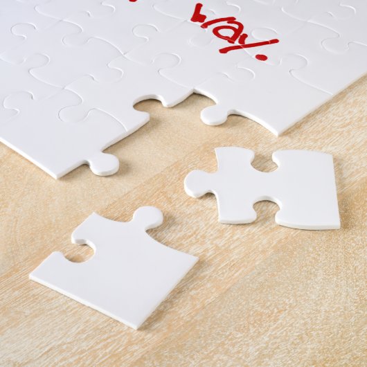 チームワーク! 事をする各自私の方法! ジグソーパズル (側面)