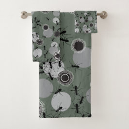 チームワーク。動作中のアリ バスタオルセット