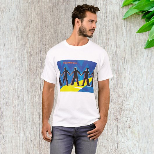 チームワーク・団結・手をつなぐ人々 Tシャツ