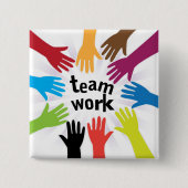 チームワーク 缶バッジ (正面)