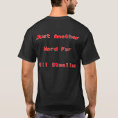 チームワーク(赤い) Tシャツ (裏面)