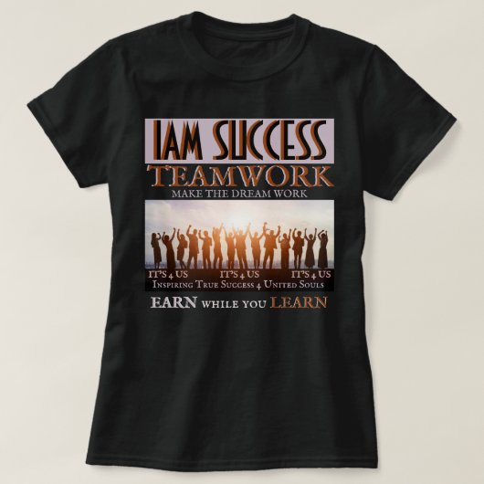 チームワーク Tシャツ (デザイン正面)