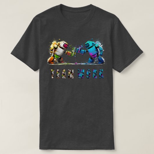チームワーク Tシャツ (デザイン正面)