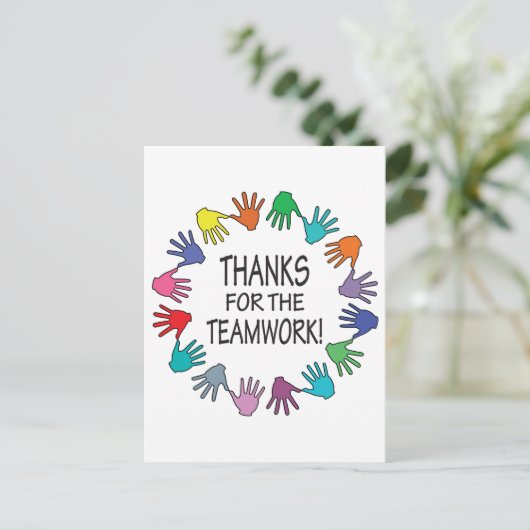 チームワー感謝していクの評価カードに対して ポストカード (スタンド正面)