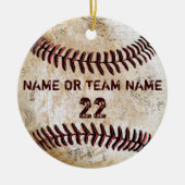 チームヴィンテージのパーソナライズされたオーナメント セラミックオーナメント (正面)