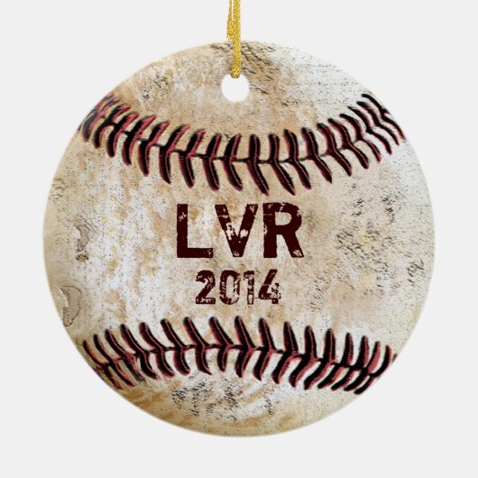 チームヴィンテージのパーソナライズされたオーナメント セラミックオーナメント (裏面)