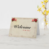 チームヴィンテージフローラポストカードへようこそ カード (黄色い花)