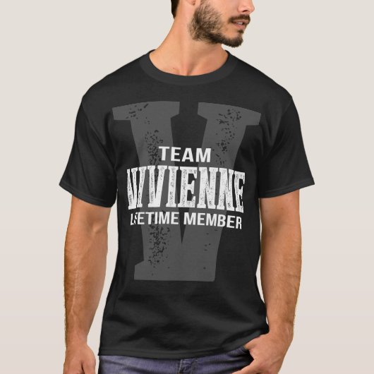 チームヴィヴィエンヌのライフタイムメンバー Tシャツ (正面)
