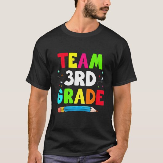 チーム三年生3年生新学期少年 Tシャツ (正面)